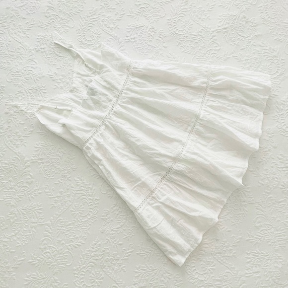 NWOT Lulus Everyday Angel White Sleeveless Swiss Dot Lace Mini Dress Small - Picture 4 of 8